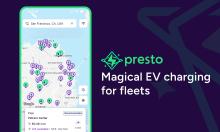 Car rental companies including Avis, Hertz and Zipcar provide the Presto app to their customers, making it easier for them to charge their EV during the rental. Image: Presto